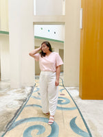 Load image into Gallery viewer, Plus Size 2-Way Linen Top in Pink
