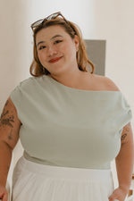 Load image into Gallery viewer, Harper Asymmetrical Shoulder Top
