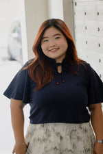 Load image into Gallery viewer, Lunar Mandarin Collar Top
