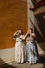 Load image into Gallery viewer, *Pre-Order* Adela Floral Paneled Skirt
