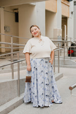 Load image into Gallery viewer, *Pre-Order* Adela Floral Paneled Skirt
