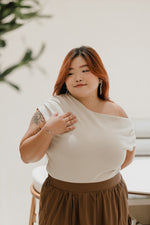 Load image into Gallery viewer, Harper Asymmetrical Shoulder Top
