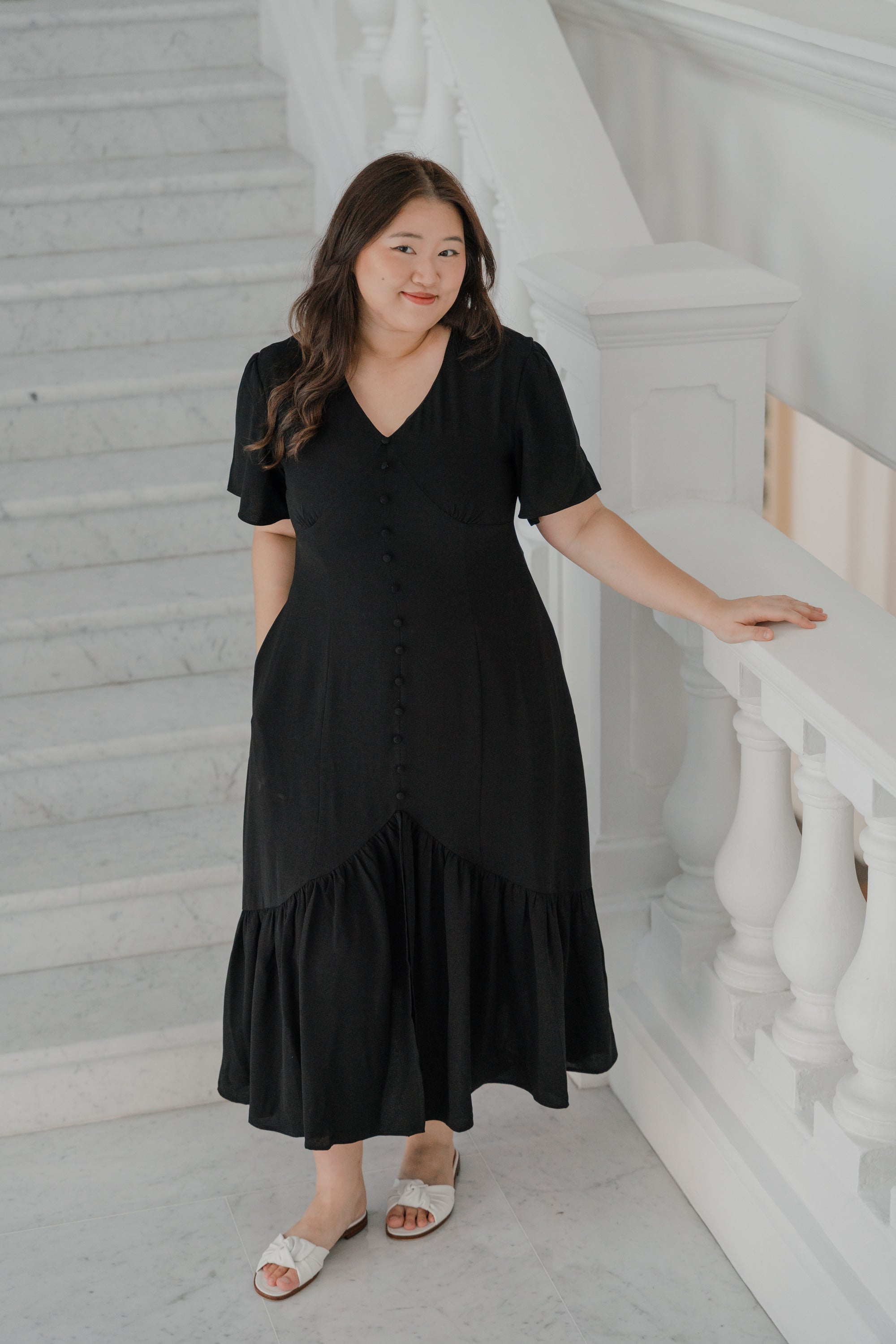 Plus Size Empire Cut Midi Dress | Be You Co. Plus Size Empire Cut Midi Dress | Be You Co.