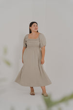 Load image into Gallery viewer, Delphine Pleated Bust Midi
