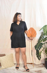 Load image into Gallery viewer, Plus Size Black Romper

