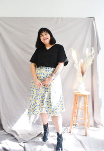 Chelsea Asymmetrical Skirt (Floral)