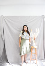 Load image into Gallery viewer, Chelsea Asymmetrical Skirt (Sage)
