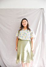 Load image into Gallery viewer, Chelsea Asymmetrical Skirt (Sage)
