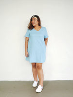 Load image into Gallery viewer, Plus Size Denim Shift Dress
